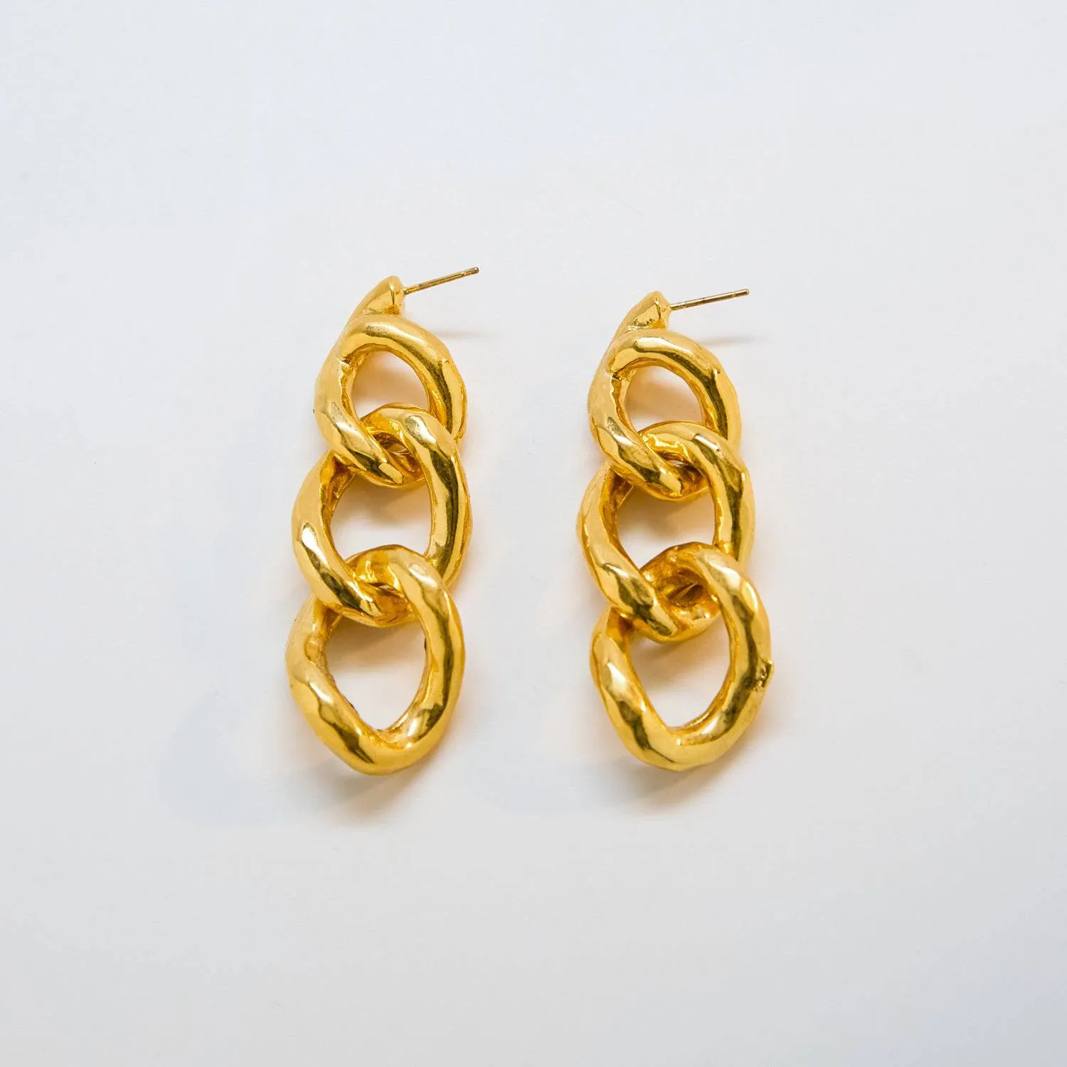 Vintage Chain Link Drop Earrings sold by Admiral Row