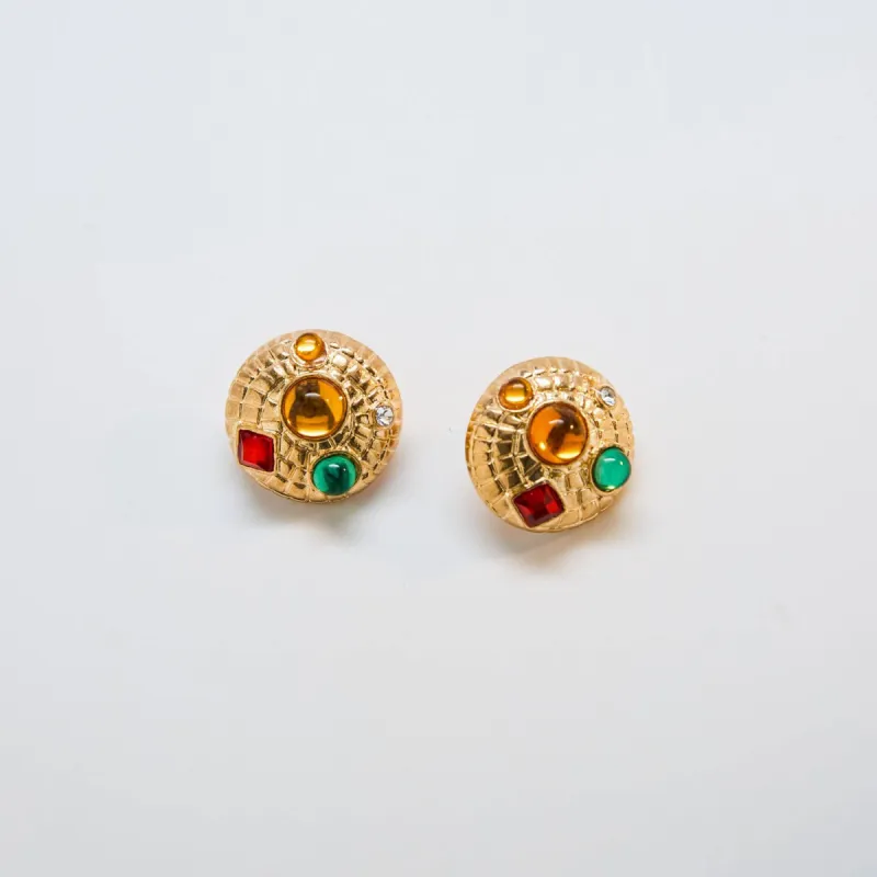 Vintage Bejeweled Earrings made by Admiral Row