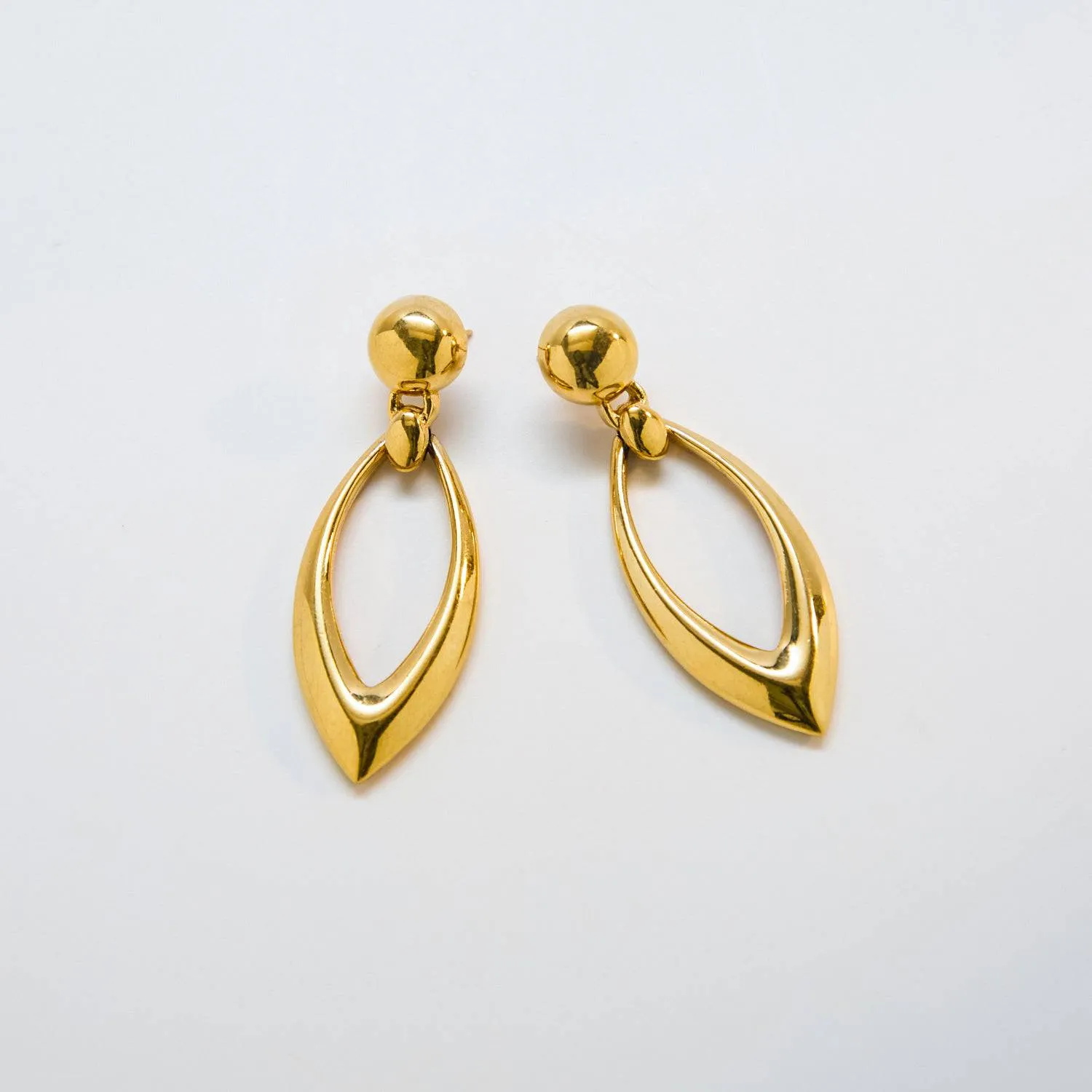 Vintage Pointed Door Knocker Earrings sold by Admiral Row