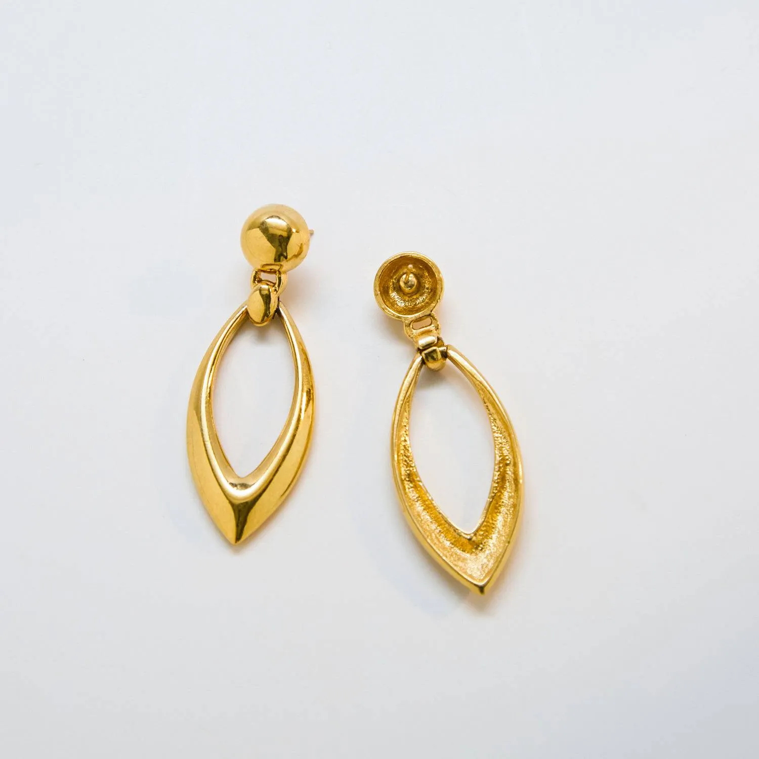 Vintage Pointed Door Knocker Earrings sold by Admiral Row product image thumbnail 3