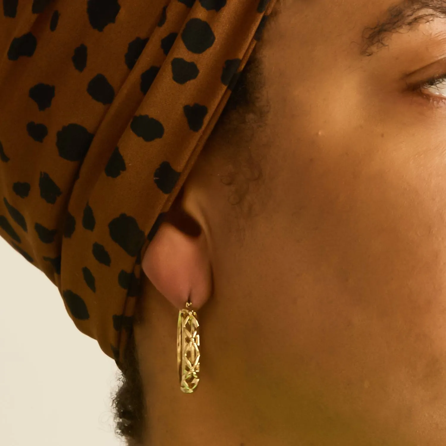 Vintage Napier Cut-out Hoops sold by Admiral Row product image thumbnail 3