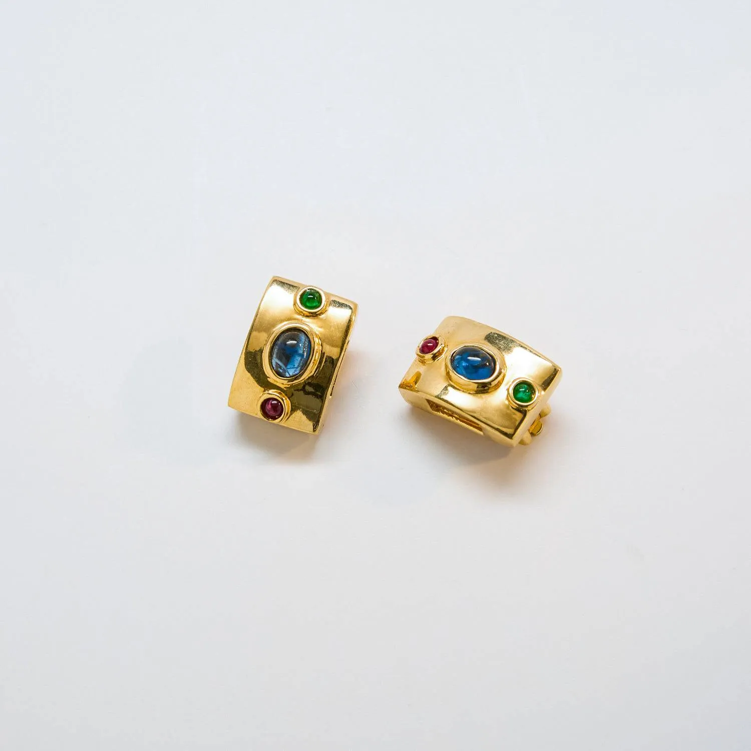 Vintage Geometric Jewel Earrings sold by Admiral Row