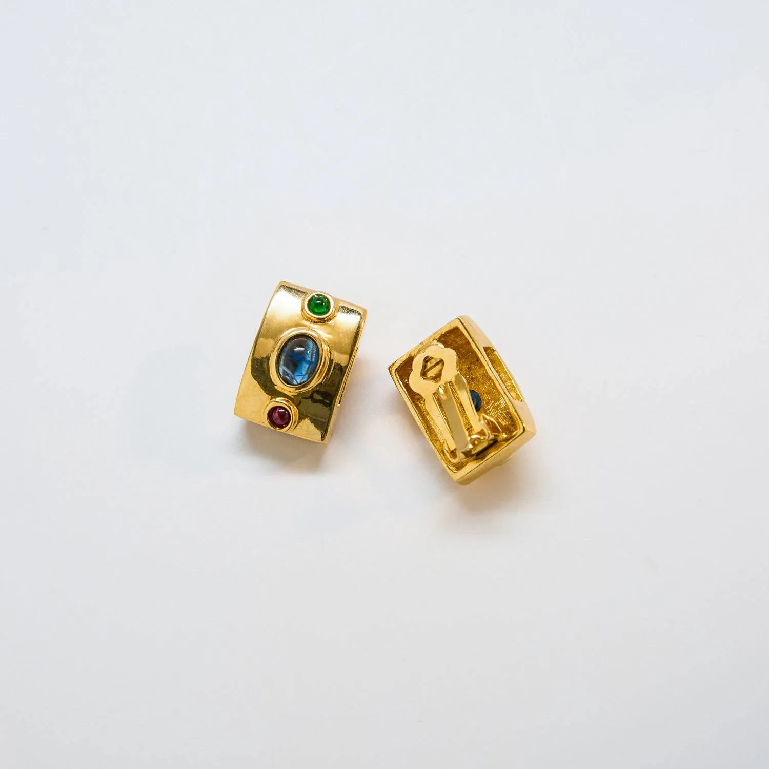 Vintage Geometric Jewel Earrings sold by Admiral Row product image thumbnail 3