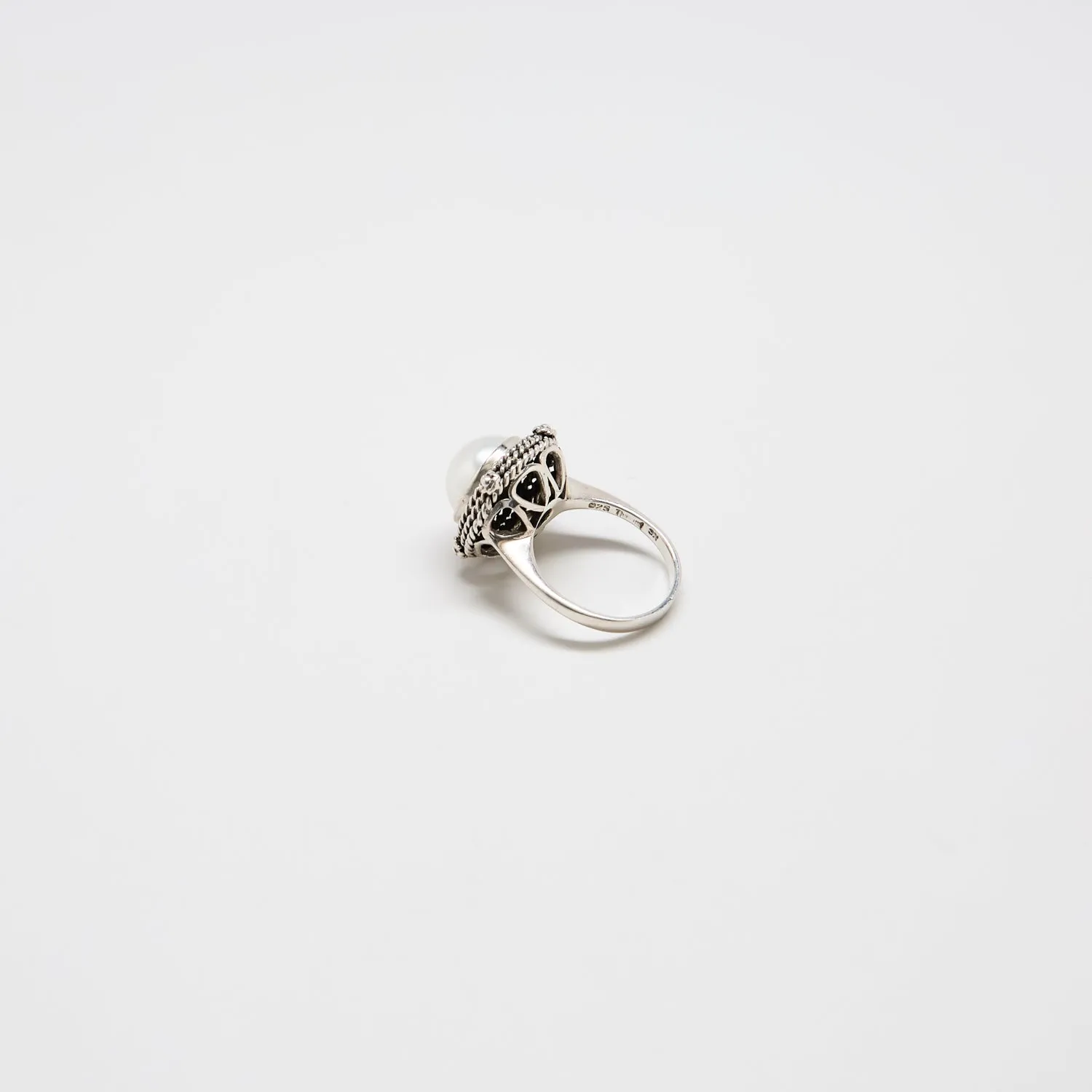 Vintage Pearl Rope Twist Statement Ring sold by Admiral Row product image thumbnail 3