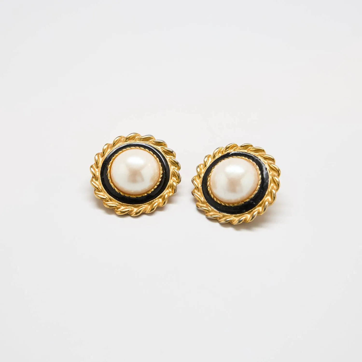 Vintage Park Lane Pearl Twist Earrings sold by Admiral Row