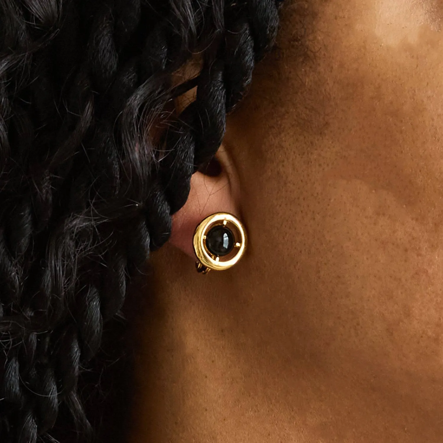 Vintage Monet Tiny Clip-on Earrings sold by Admiral Row product image thumbnail 2