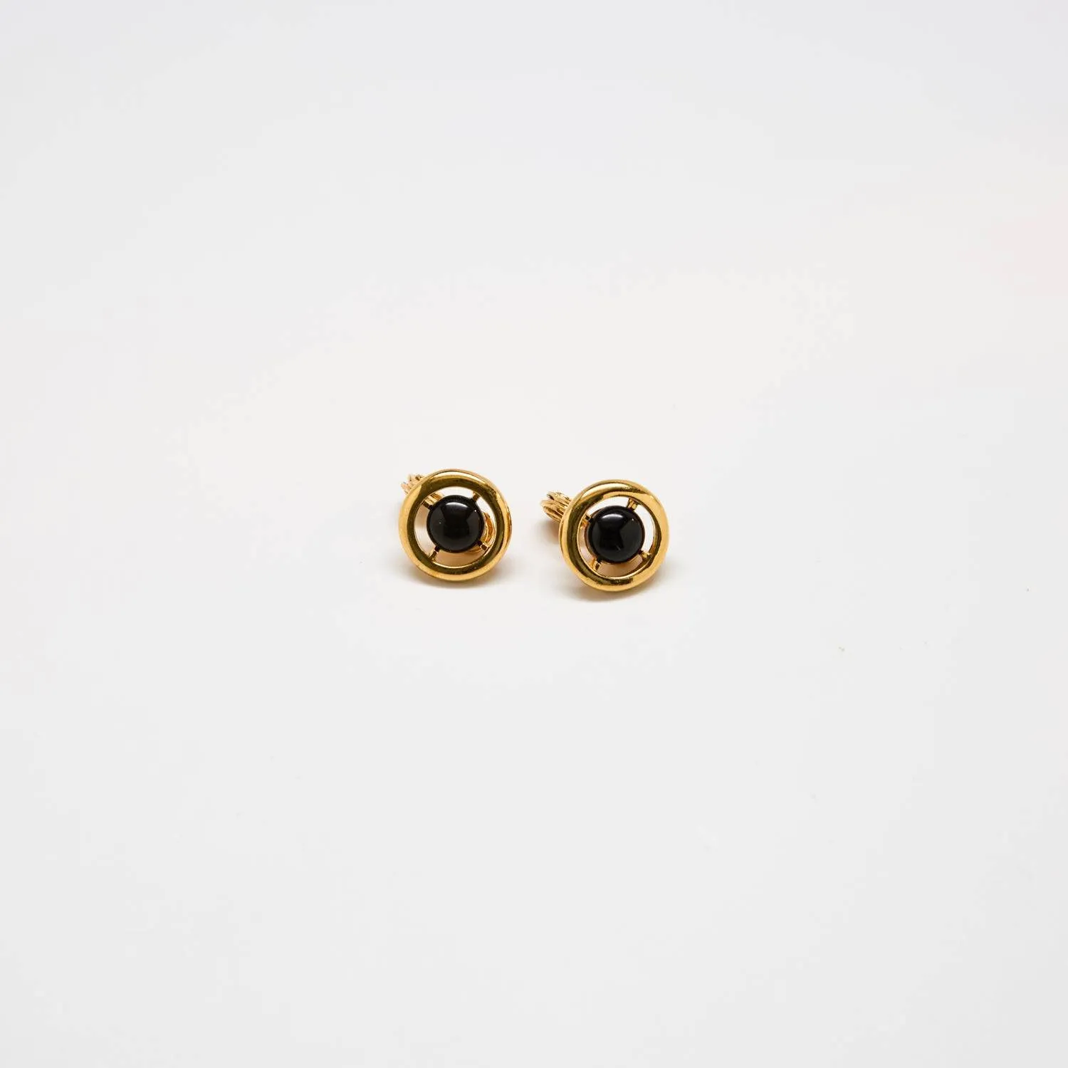 Vintage Monet Tiny Clip-on Earrings sold by Admiral Row