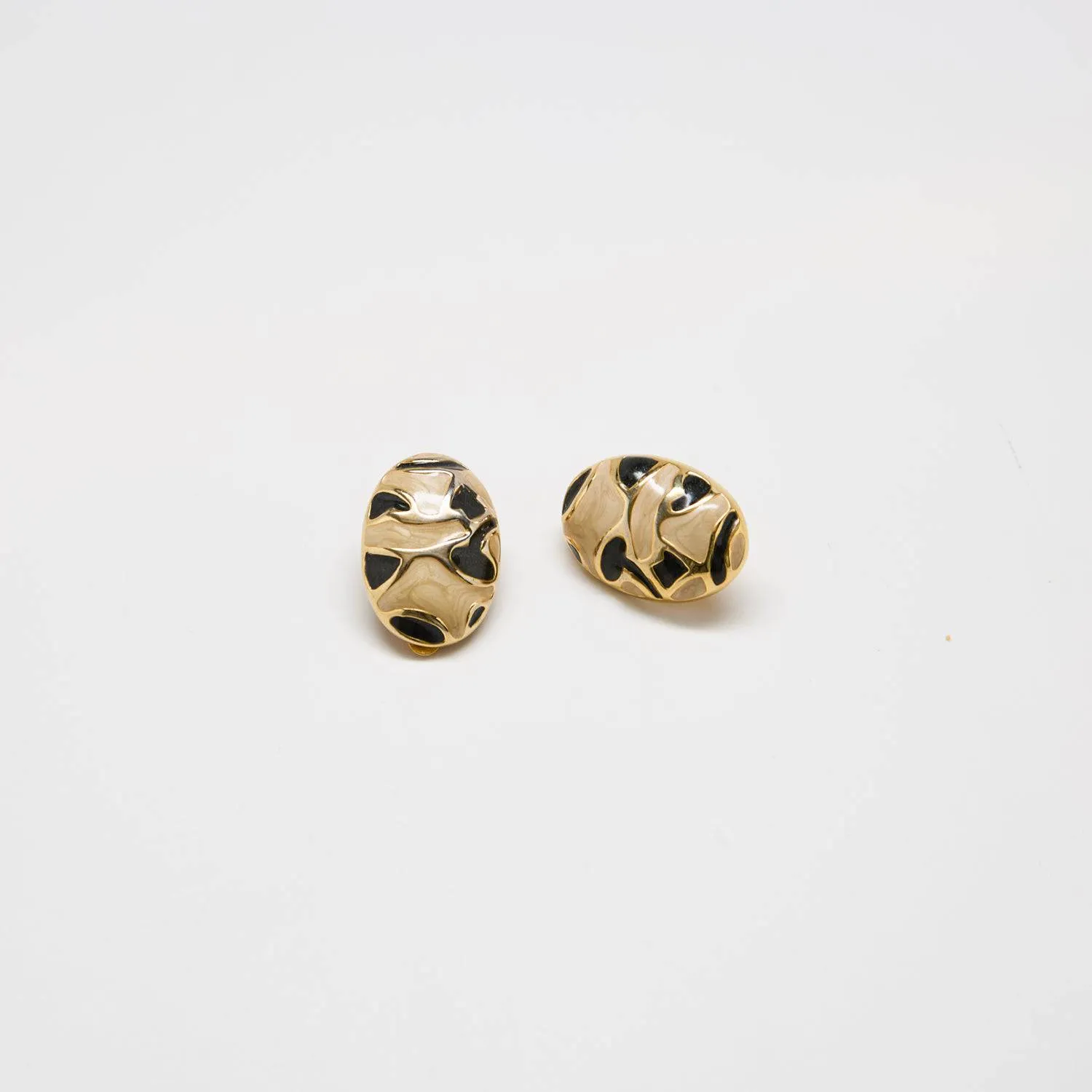 Vintage Abstract Oval Earrings sold by Admiral Row