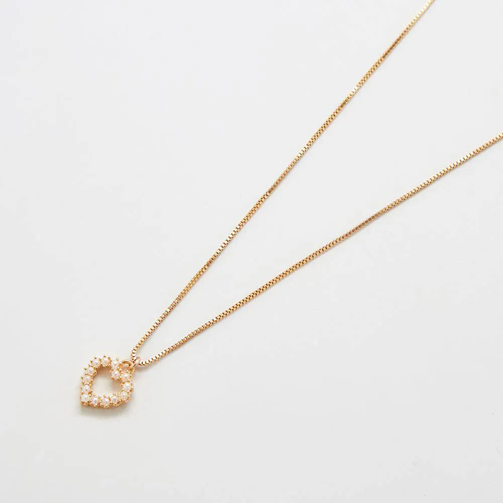 Pearl Heart Necklace sold by Admiral Row