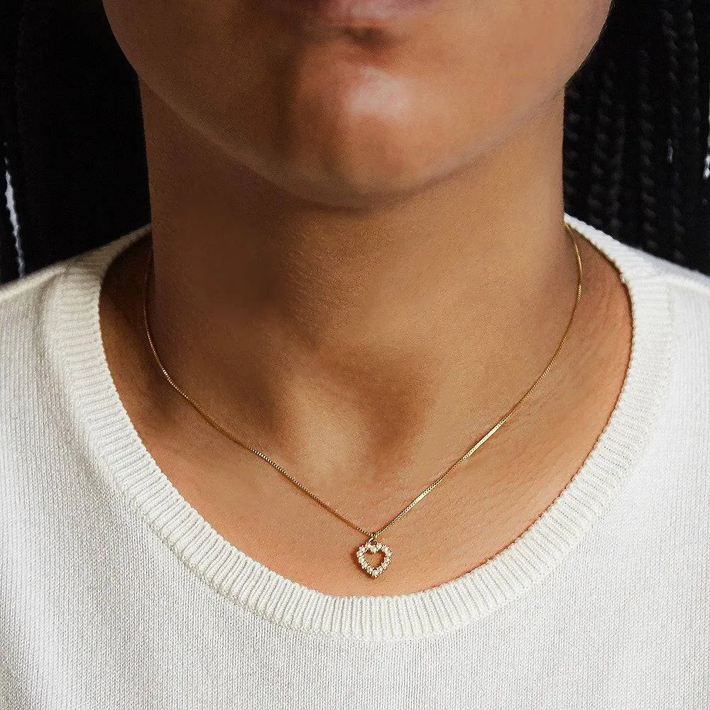 Pearl Heart Necklace sold by Admiral Row product image thumbnail 2