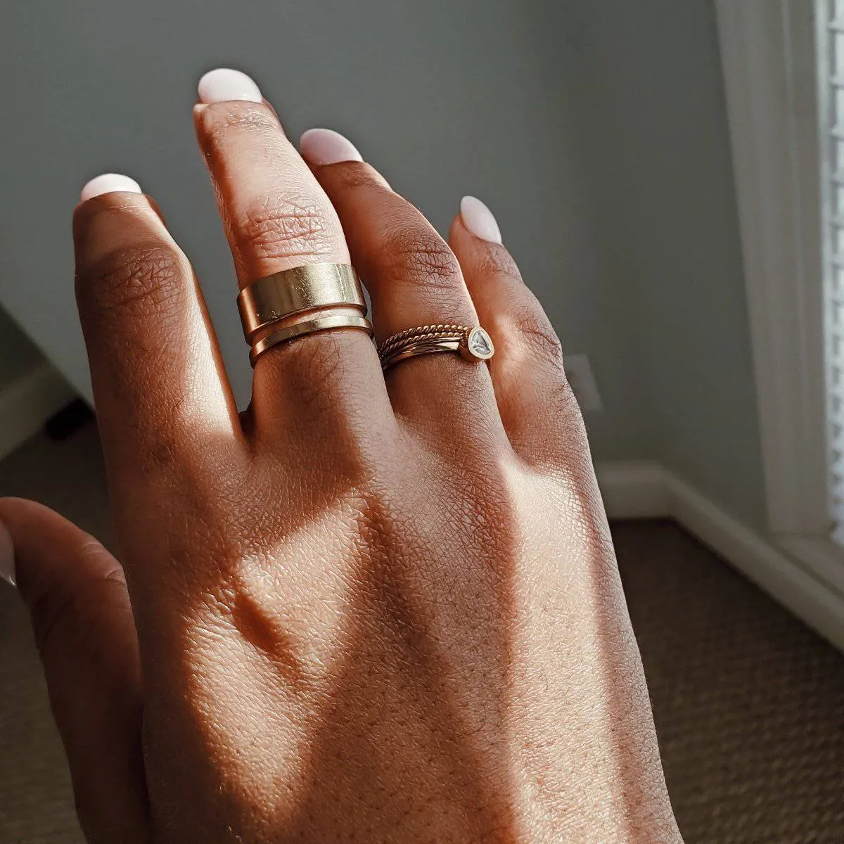 Gold Geo Wide Bar Ring - Imperfect sold by Admiral Row product image thumbnail 3