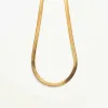 Gold Herringbone Necklace - Imperfect sold by Admiral Row