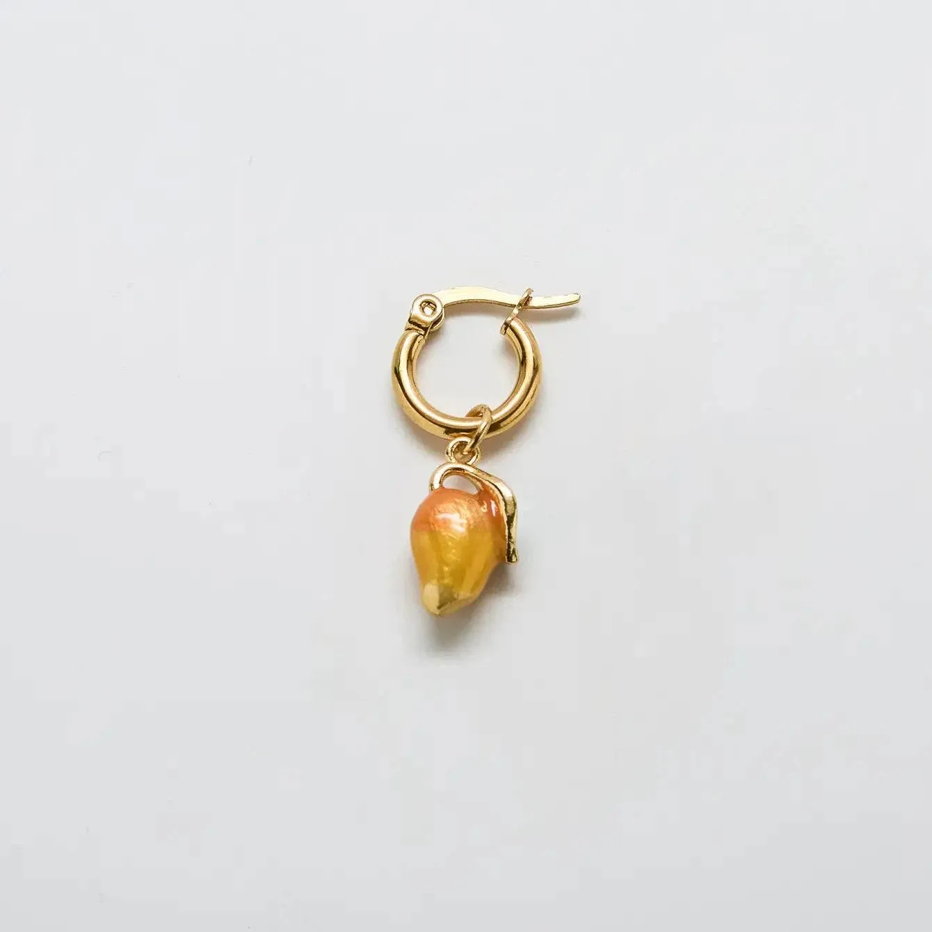 Gold Mango Huggie Hoops sold by Admiral Row product image thumbnail 3