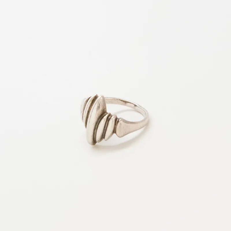 Vintage Abstract Silver Statement Ring sold by Admiral Row