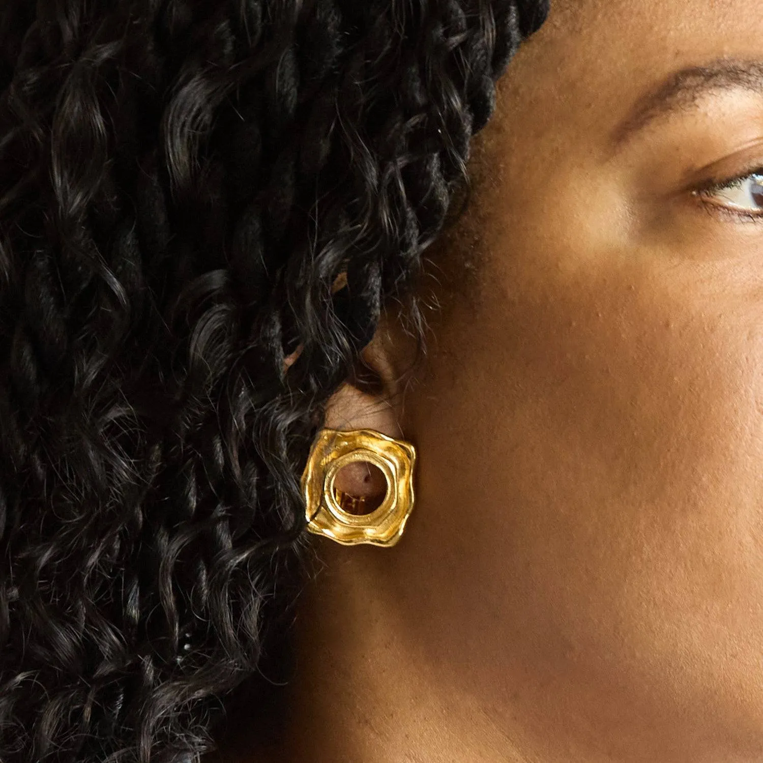 Vintage Cutout Clip-on Earrings sold by Admiral Row product image thumbnail 2