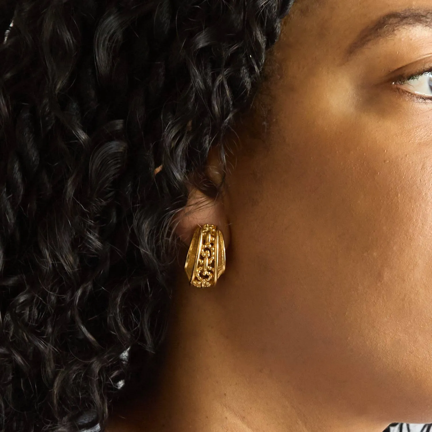 Vintage Monet Deco-style Vintage Earrings sold by Admiral Row product image thumbnail 2