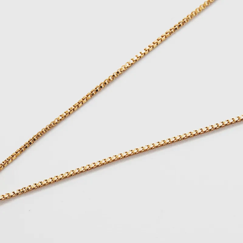 Dainty Box Chain Necklace sold by Admiral Row