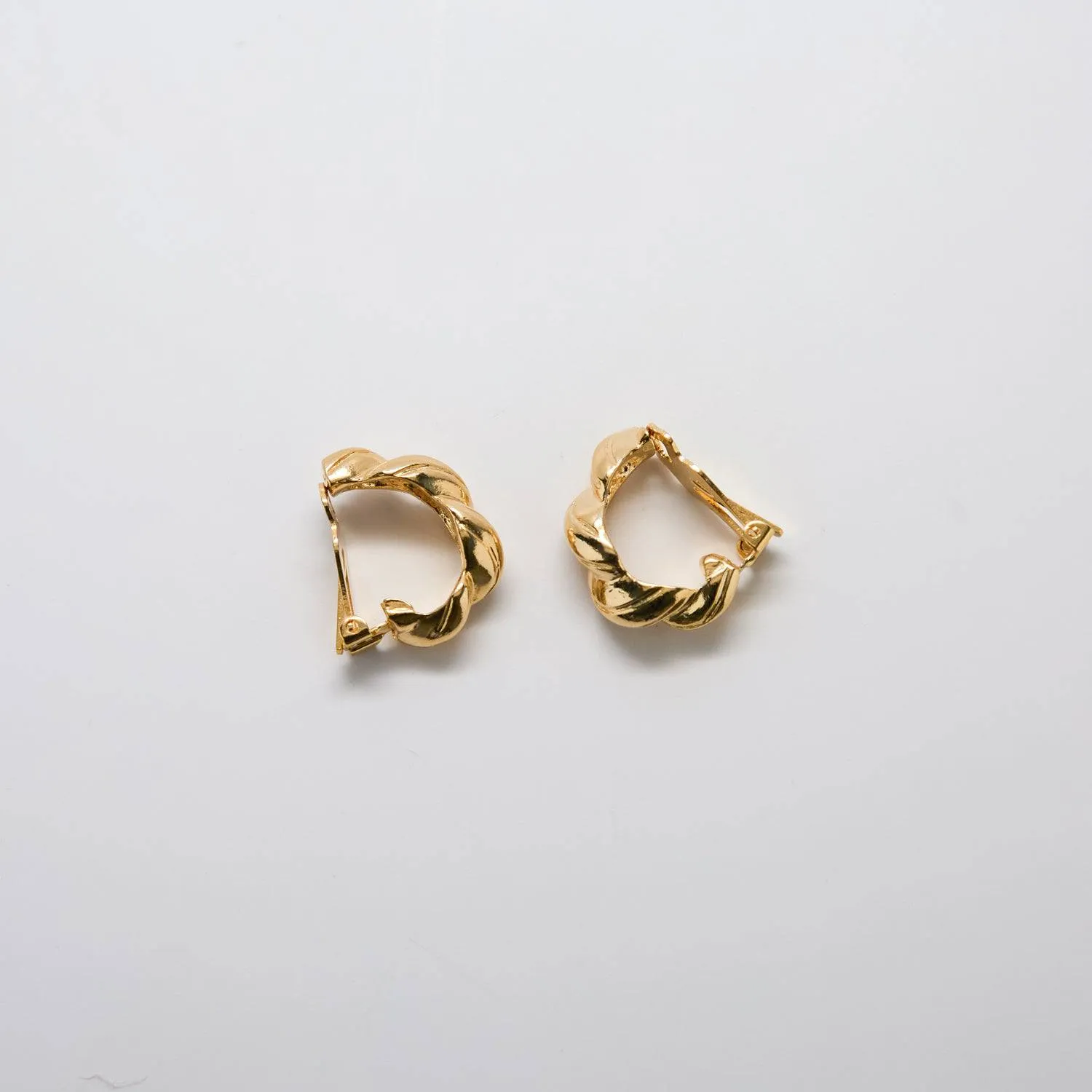 Vintage Twisted Half Hoop Earrings sold by Admiral Row
