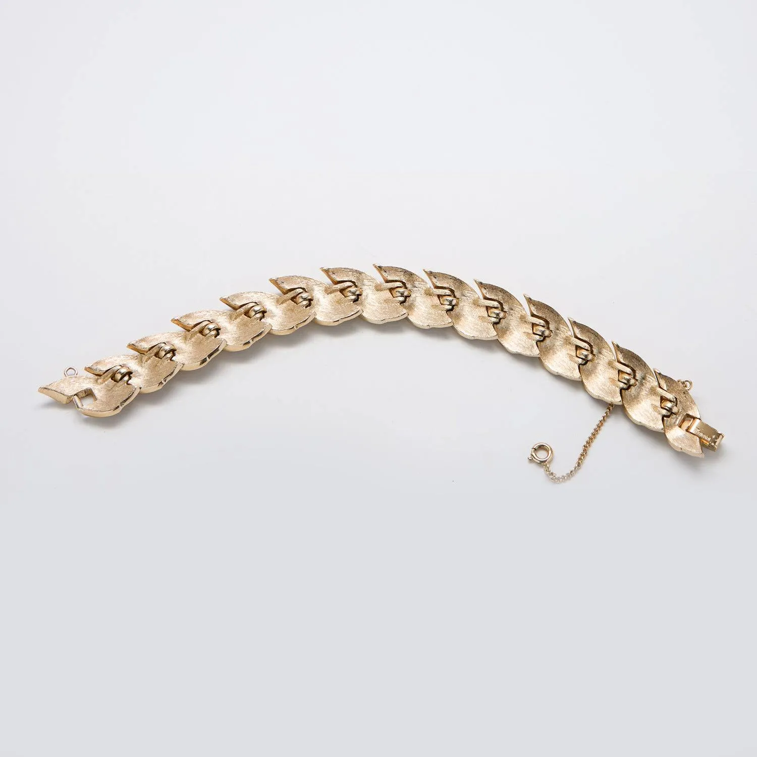 Vintage Gold Textured Link Bracelet sold by Admiral Row product image thumbnail 2
