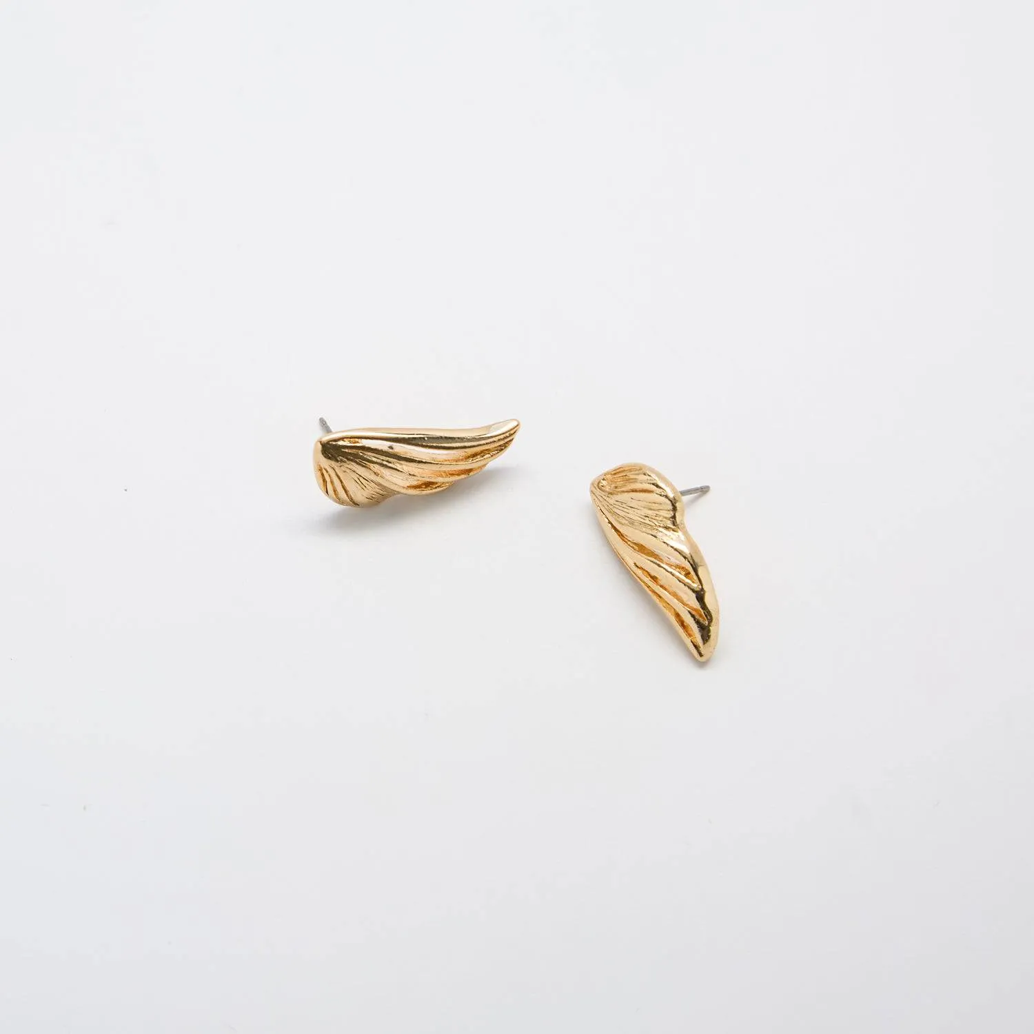 Vintage Gold Butterfly Wing Earrings sold by Admiral Row