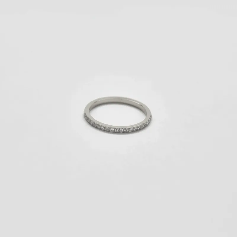 Pave Silver Stacking Ring sold by Admiral Row