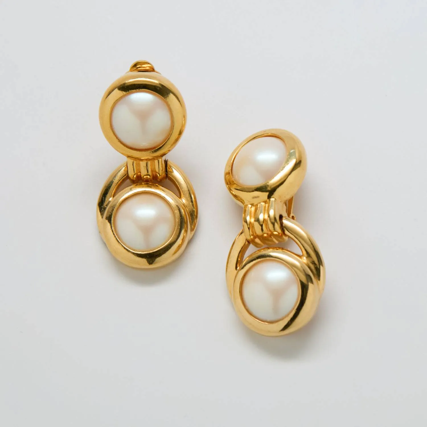 Vintage Pearl Drop Statement Earrings sold by Admiral Row