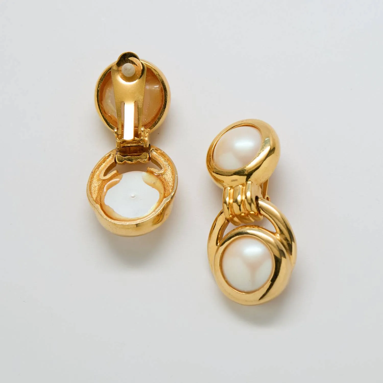 Vintage Pearl Drop Statement Earrings sold by Admiral Row product image thumbnail 3