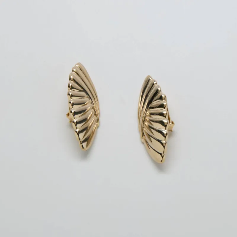 Vintage Art Deco Wing Earrings sold by Admiral Row