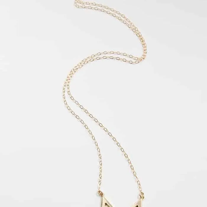 Gold Chevron Necklace sold by Admiral Row product image thumbnail 2