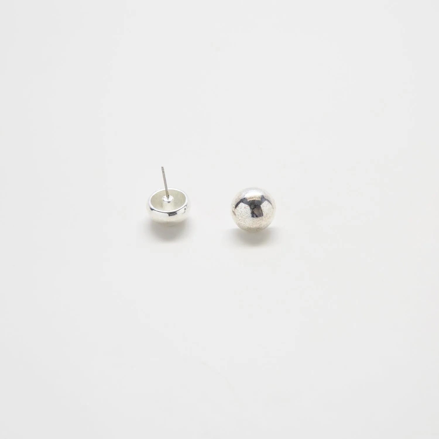 Vintage Silver Mini Dome Stud Earrings sold by Admiral Row product image thumbnail 2