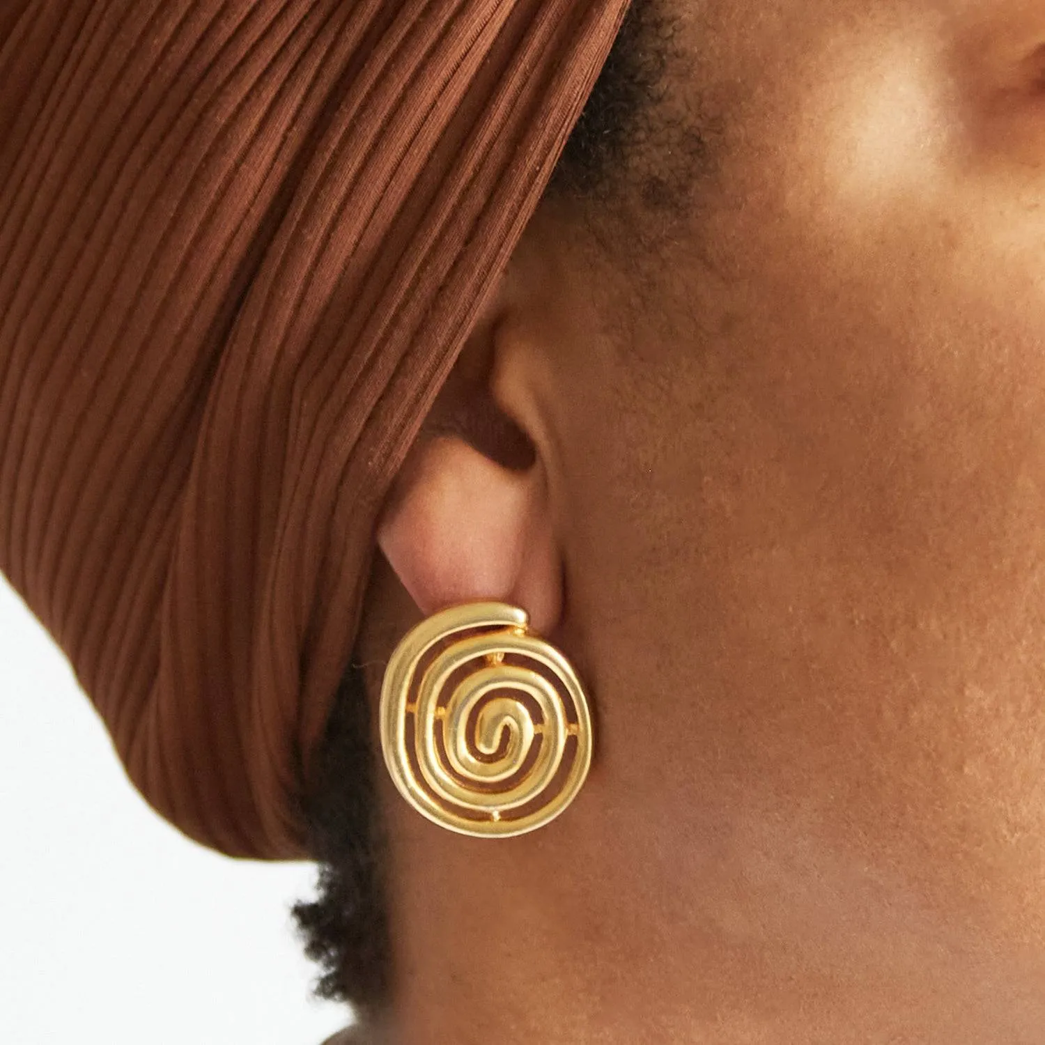Vintage Gold Spiral Earrings sold by Admiral Row product image thumbnail 2