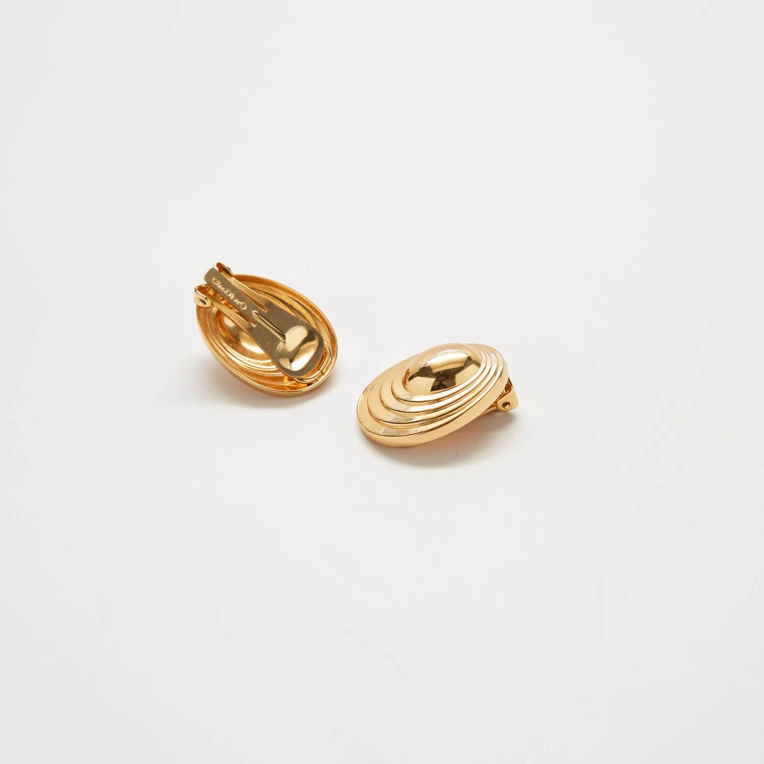 Vintage Christian Dior Oval Clip-on Earrings sold by Admiral Row product image thumbnail 4