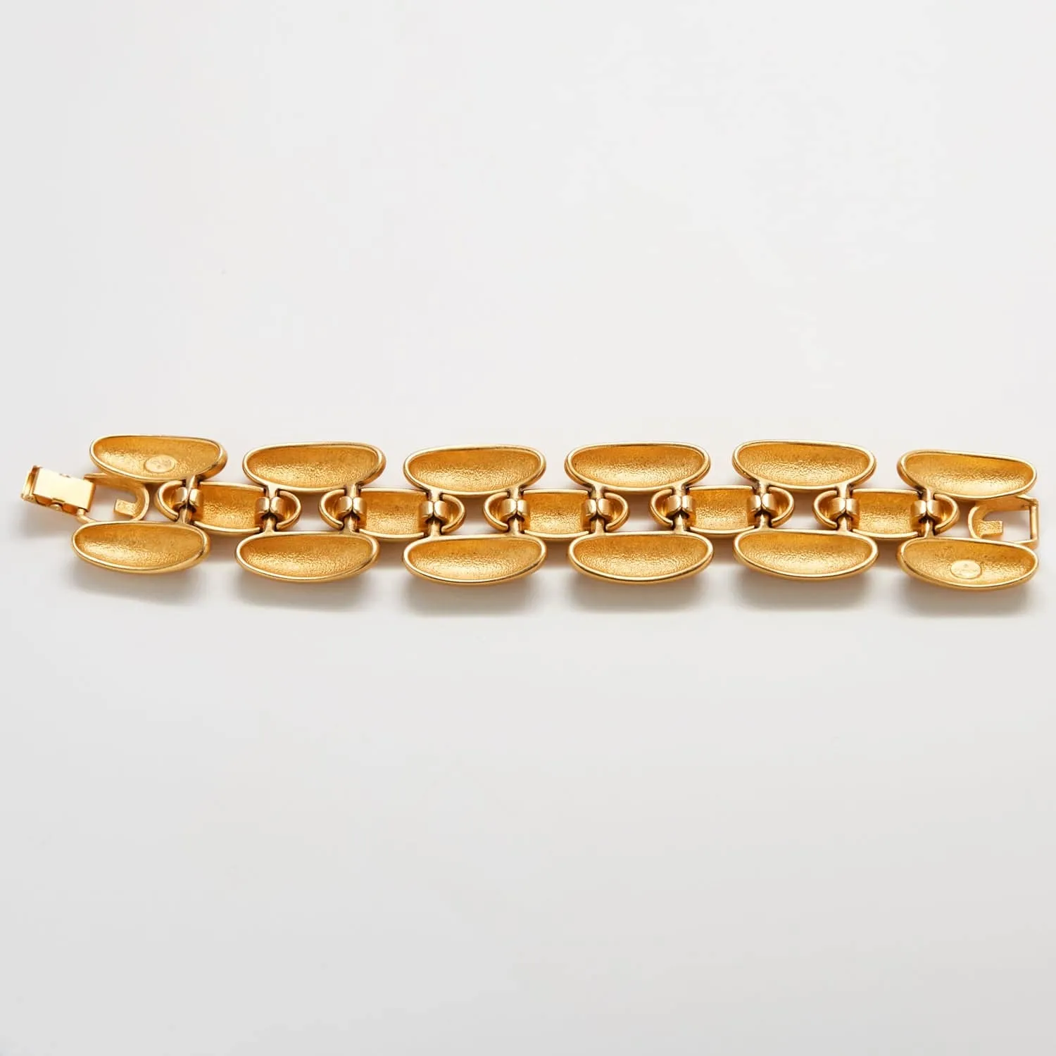 Vintage Givenchy Gold Double Lock Bracelet sold by Admiral Row product image thumbnail 2