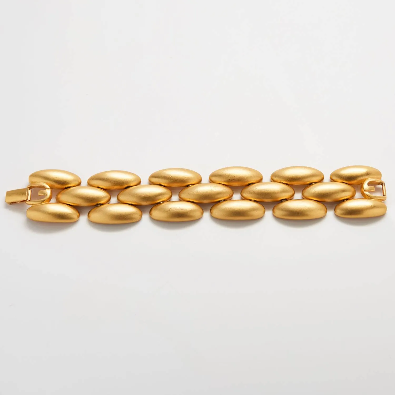 Vintage Givenchy Gold Double Lock Bracelet sold by Admiral Row