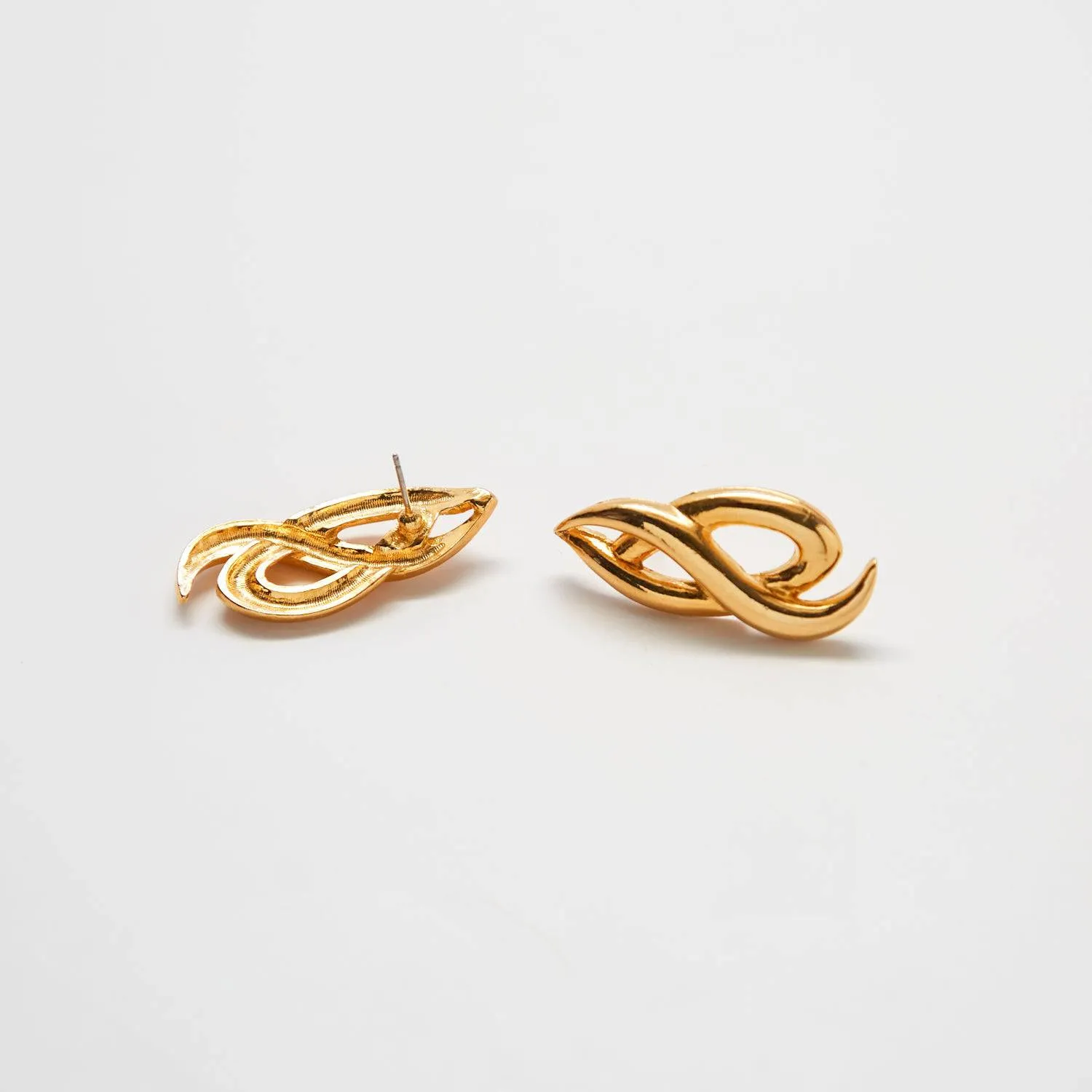 Vintage Gold Vine Earrings sold by Admiral Row product image thumbnail 3