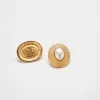 Vintage Napier Gold and Pearl Earrings sold by Admiral Row