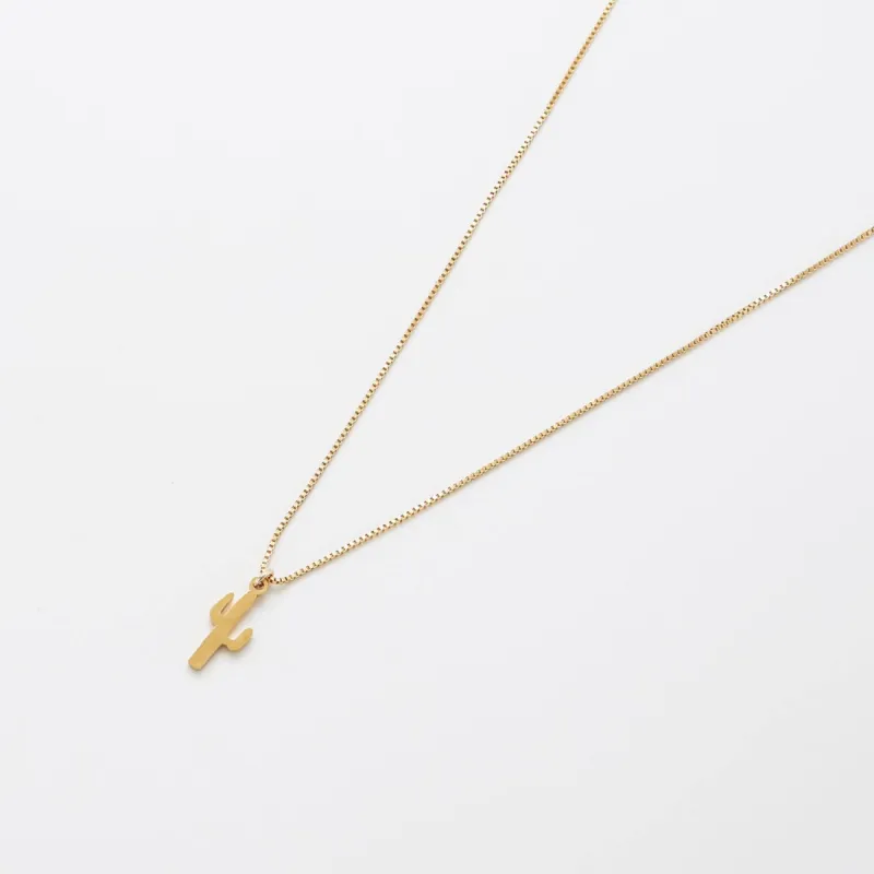 Gold Cactus Necklace sold by Admiral Row