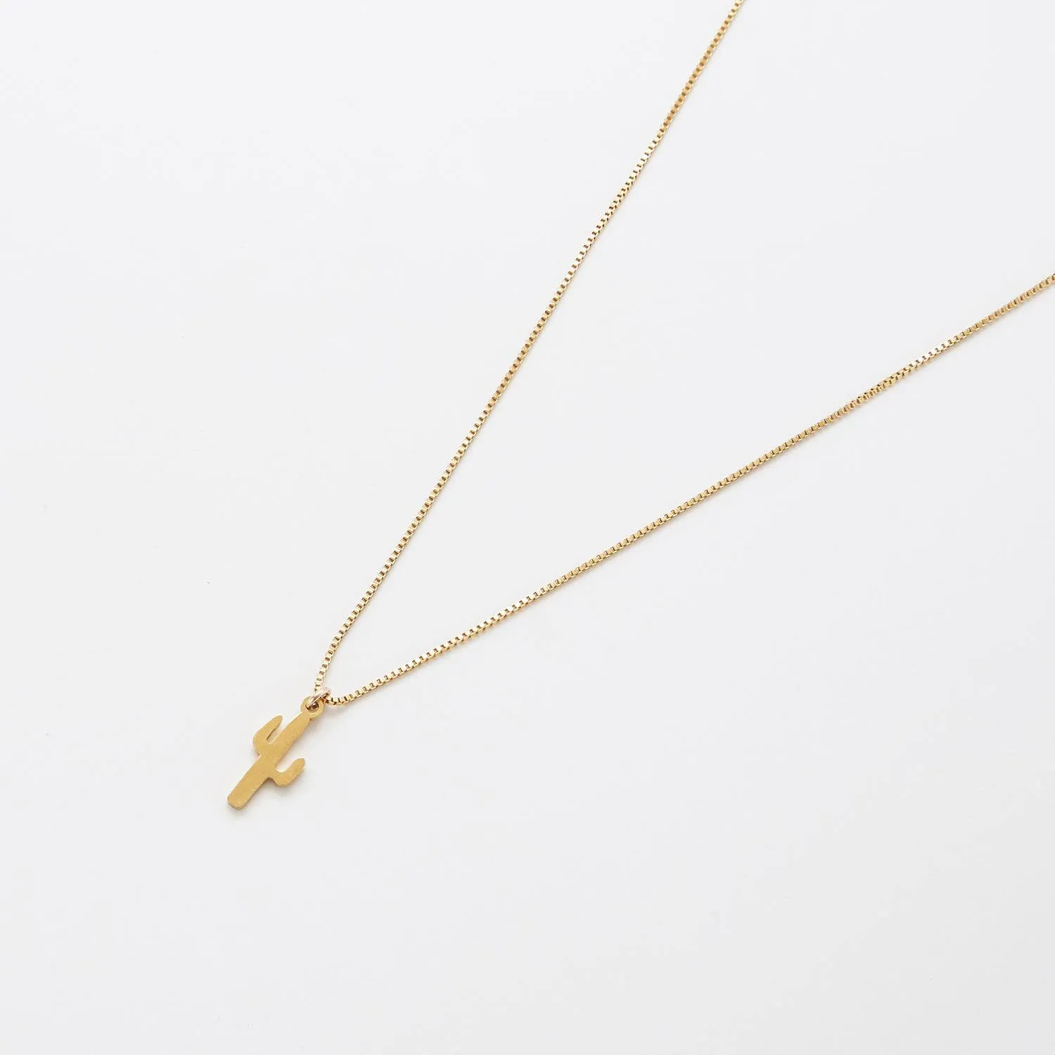 Gold Cactus Necklace sold by Admiral Row