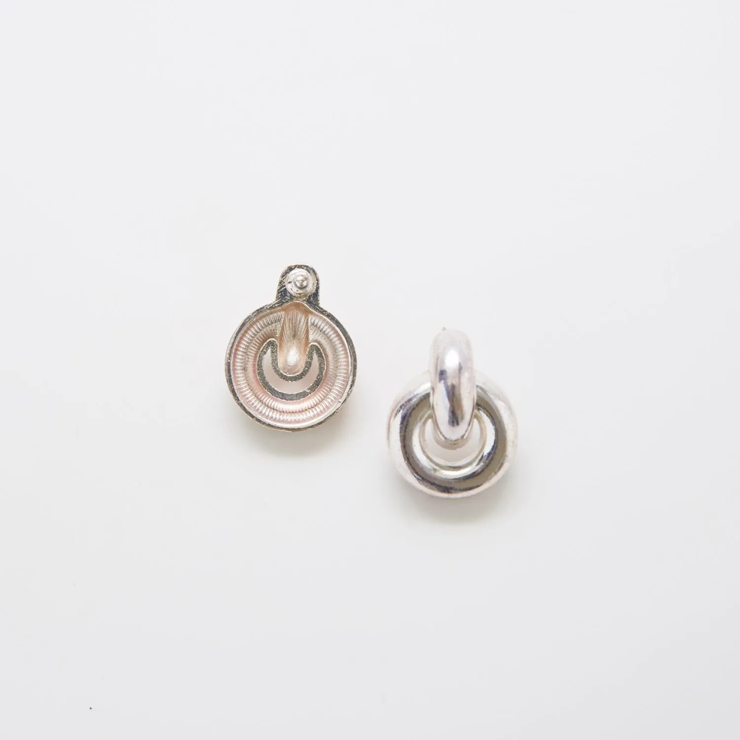 Vintage Silver Loop Earrings sold by Admiral Row product image thumbnail 5