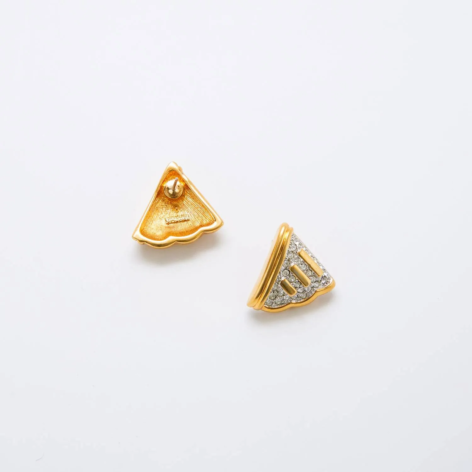 Vintage Monet Pavé Triangle Studs sold by Admiral Row product image thumbnail 3