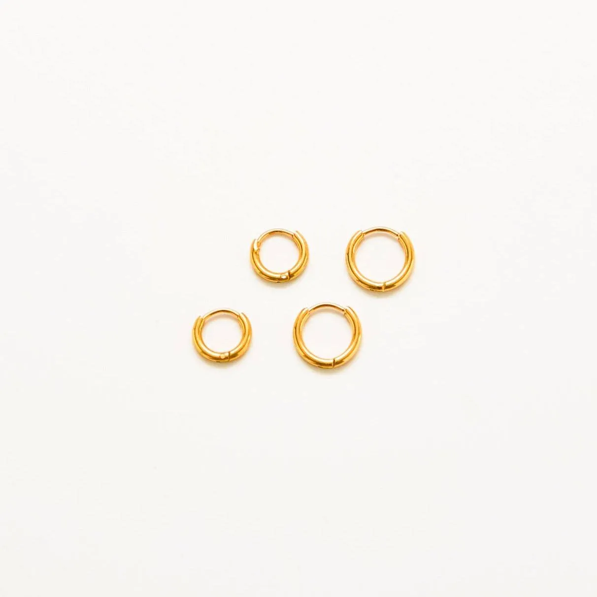 Gold Double Pack - Mini Hoop Earrings sold by Admiral Row