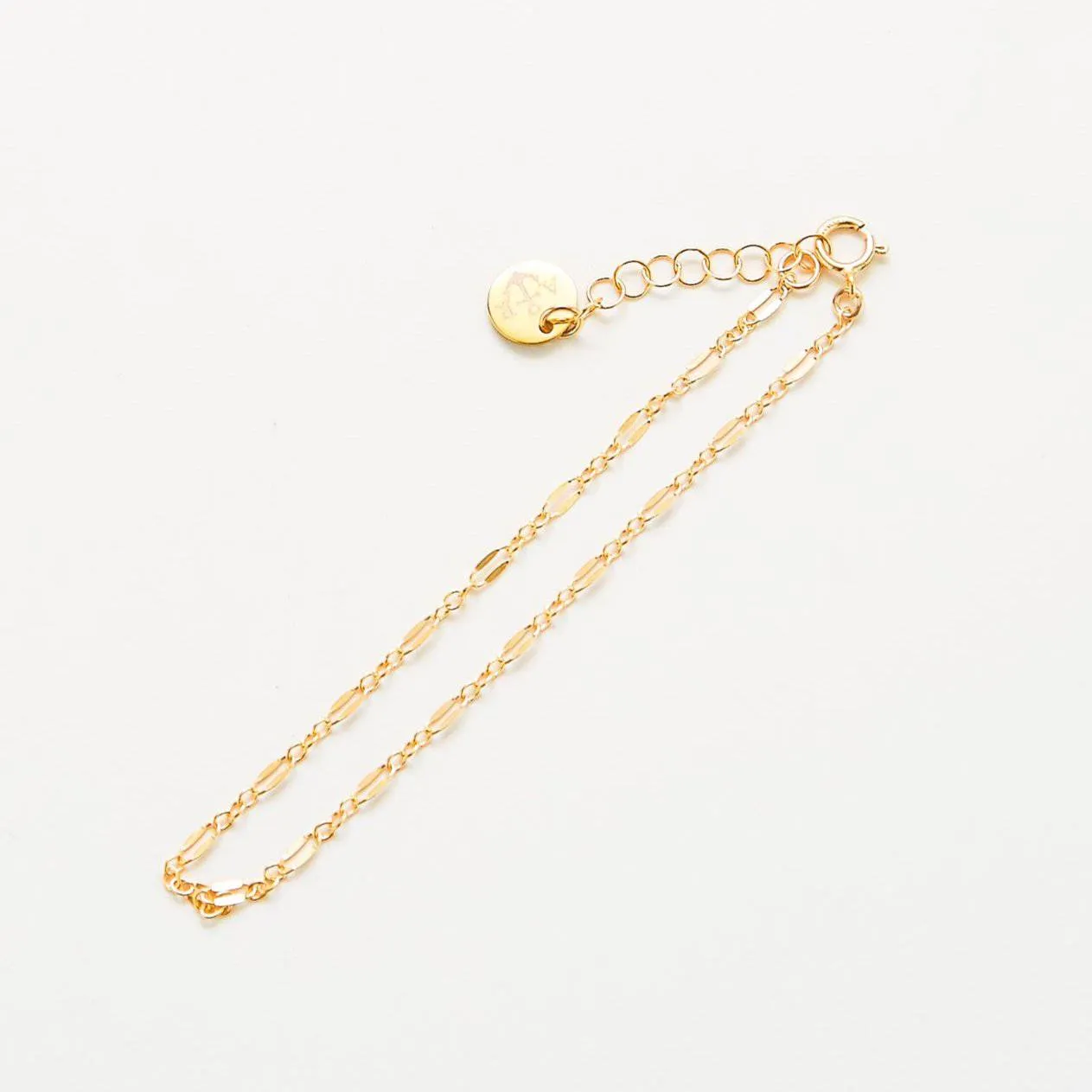 Gold Double Link Chain Bracelet sold by Admiral Row
