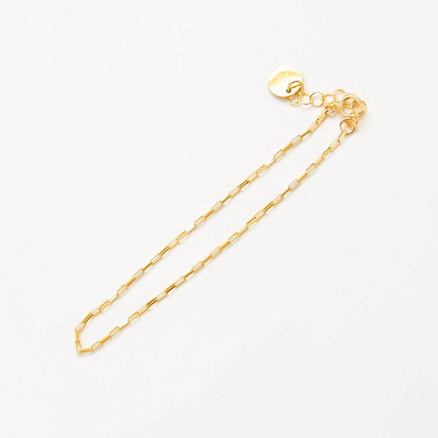 Gold Bar Chain Link Bracelet sold by Admiral Row