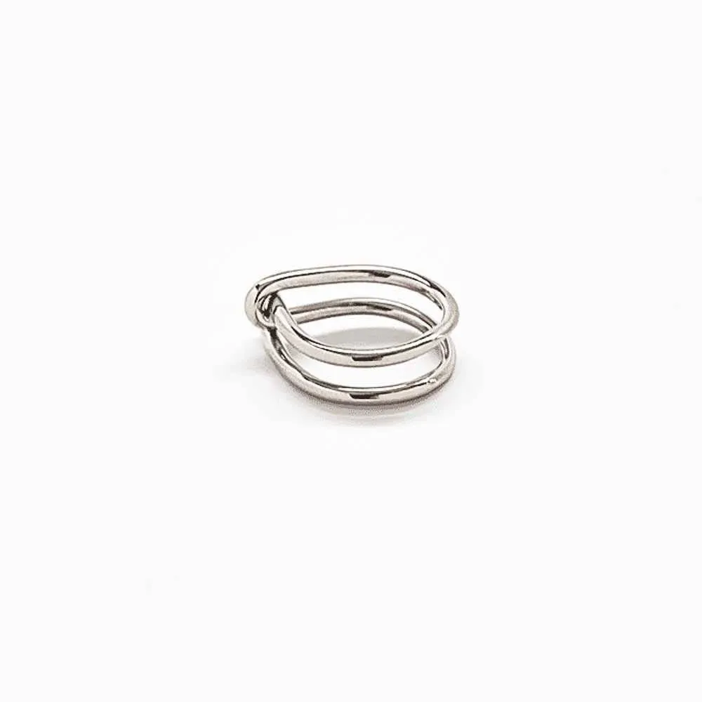 Silver Double Knot Ring sold by Admiral Row product image thumbnail 3