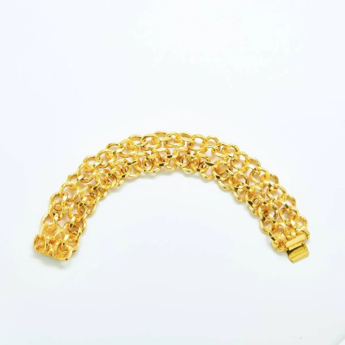 Vintage Fernando Originals Gold Double Chain Bracelet sold by Admiral Row