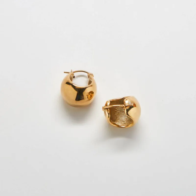 Gold Medium Mini Hoop Earrings - Imperfect sold by Admiral Row
