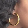 Medium Gold Hoop Earrings - Imperfect sold by Admiral Row