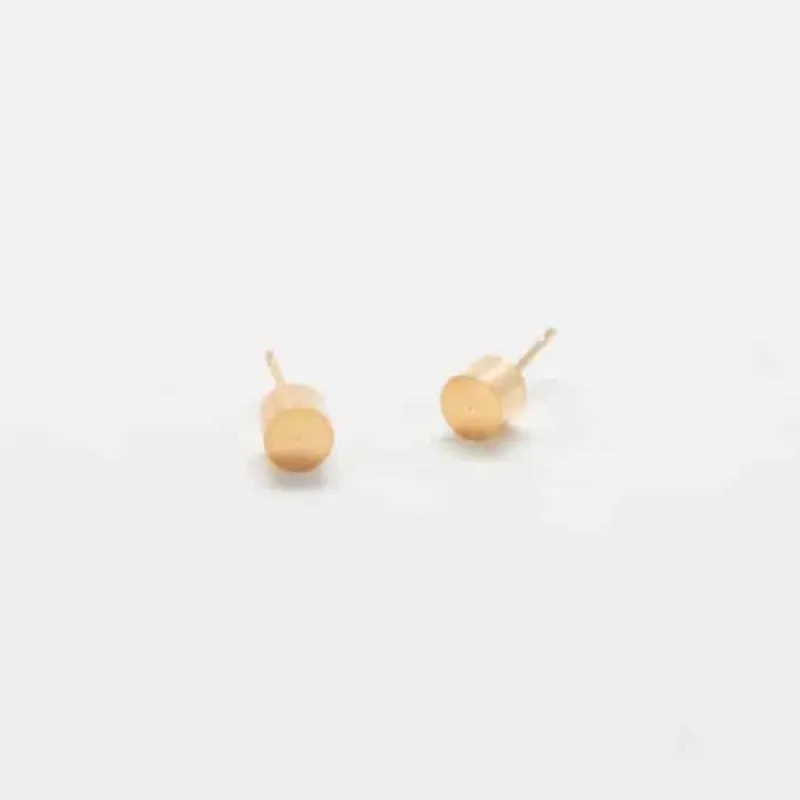 Gold Cylinder Geo Studs - Imperfect sold by Admiral Row