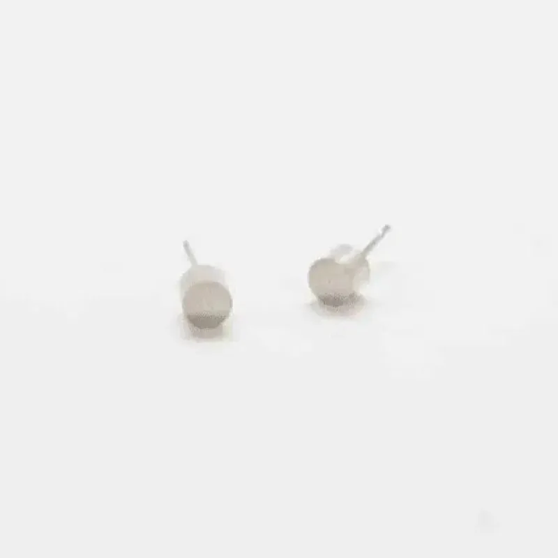 Silver Cylinder Geo Studs - Imperfect sold by Admiral Row