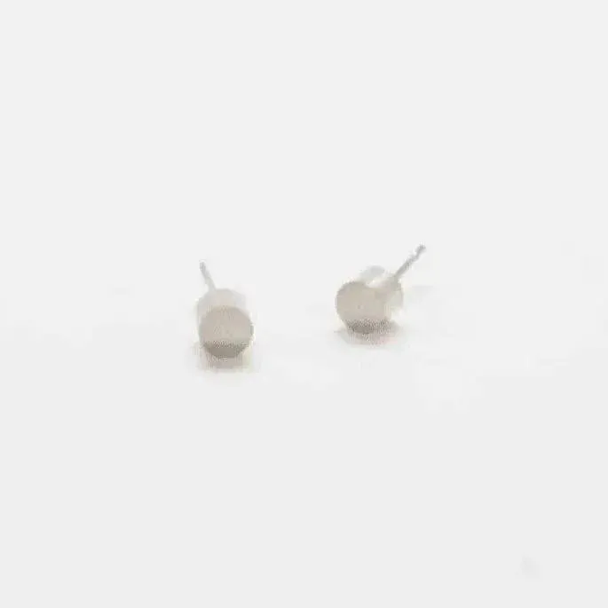 Silver Cylinder Geo Studs - Imperfect sold by Admiral Row